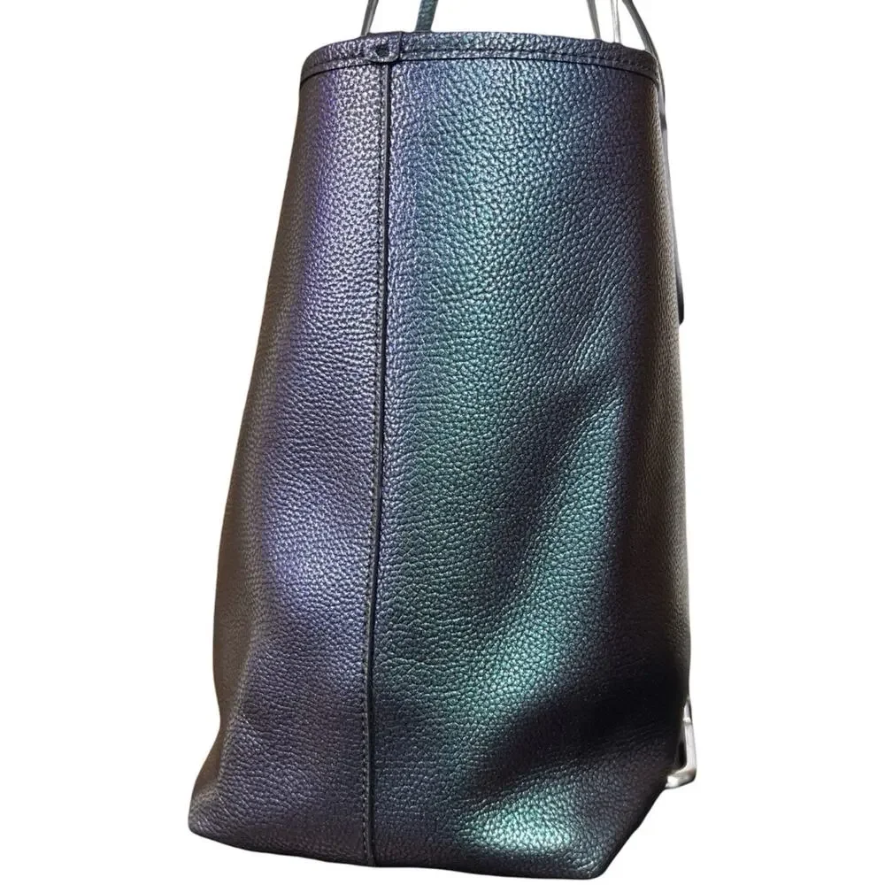 Coach Hologram Leather Open City Tote & Wallet Color Shifting Oil Slick F22550 - Picture 5 of 16